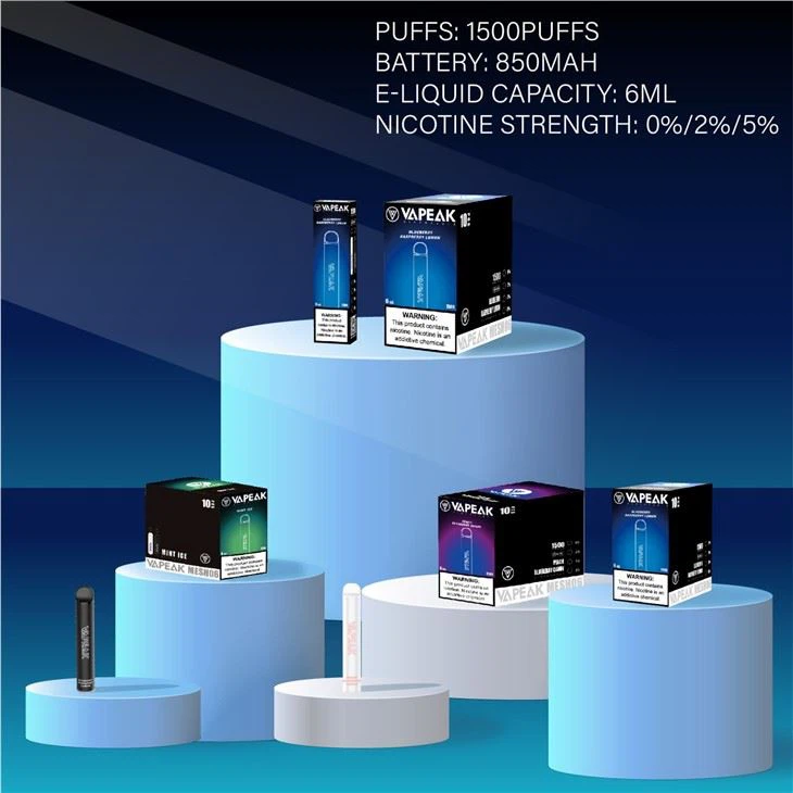 Flavored 1500+ Puffs Mesh Coil Disposable Vape